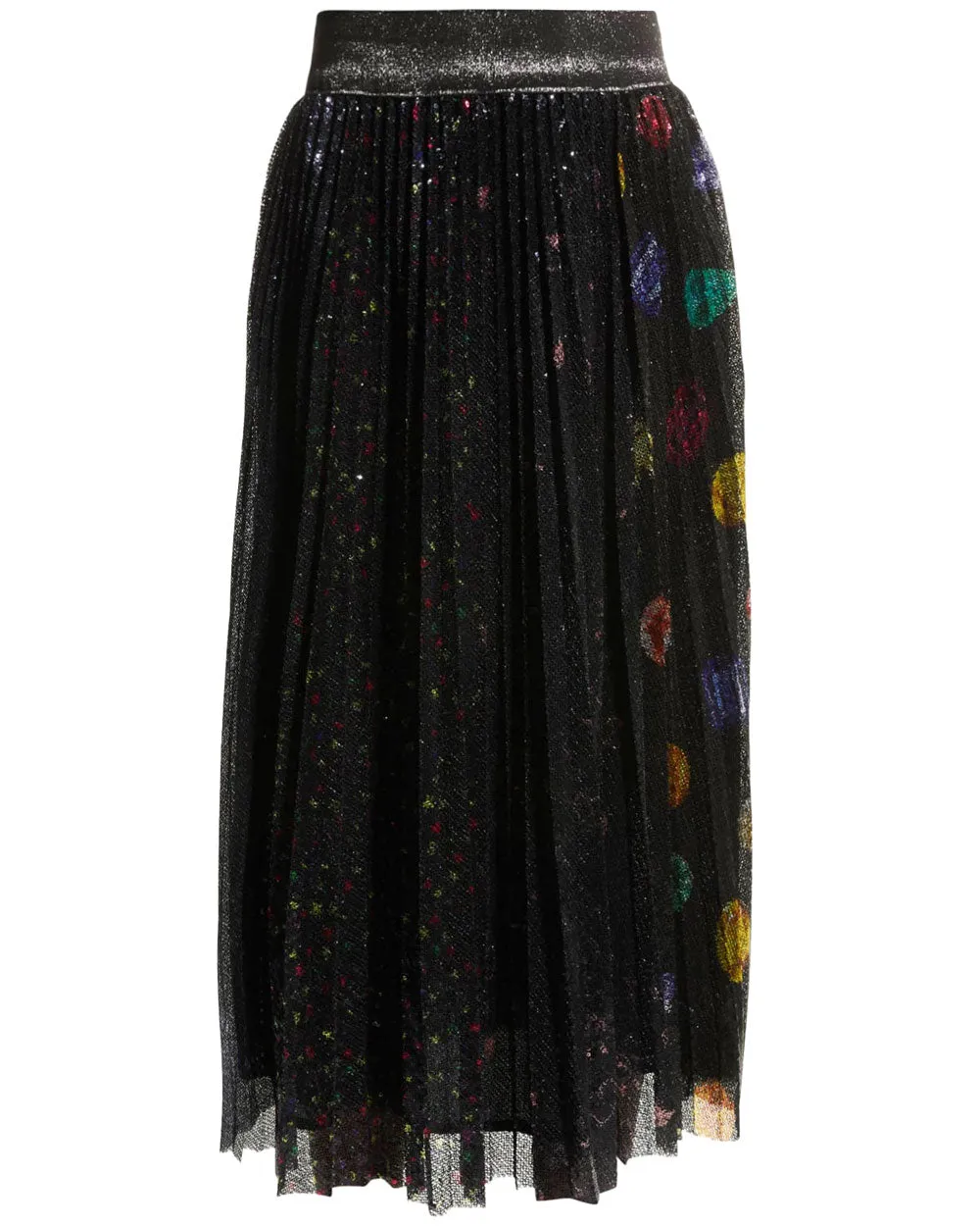 Stargazer Sequin Pleated Midi Skirt