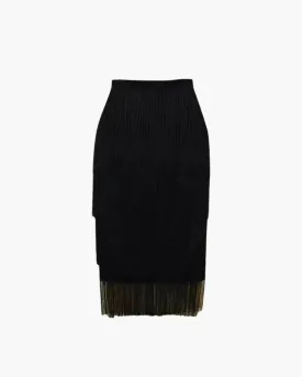 Tarsilla – Tiered fringe design – Bodycon skirt