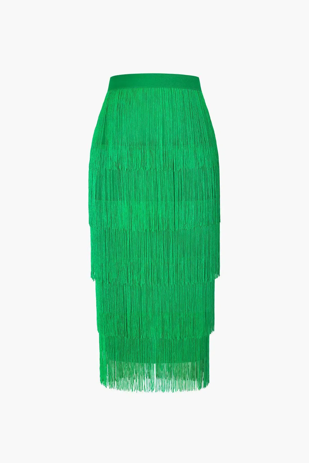 Tarsilla – Tiered fringe design – Bodycon skirt