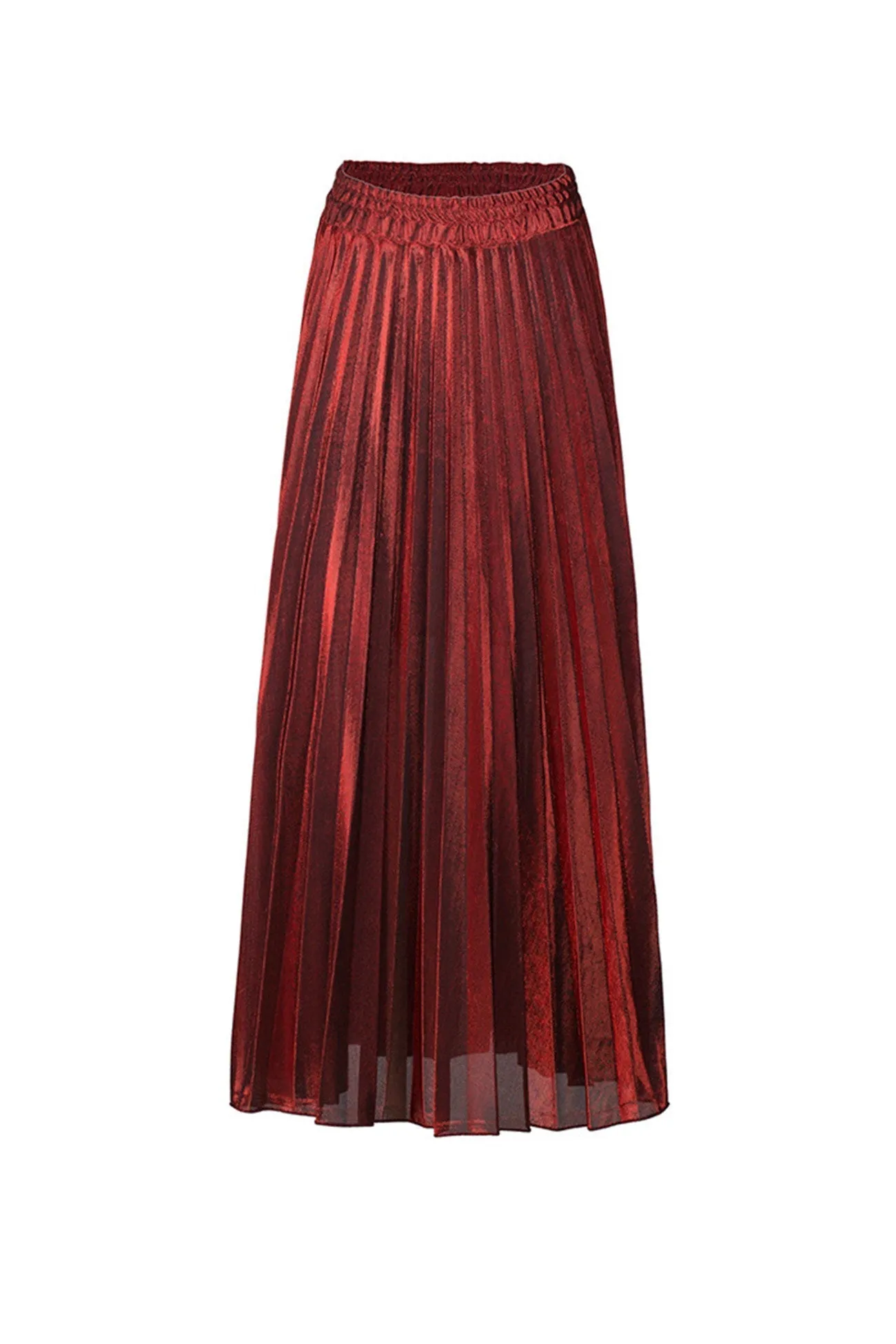 TastyHottie - Glitter Pleated Midi Skirt