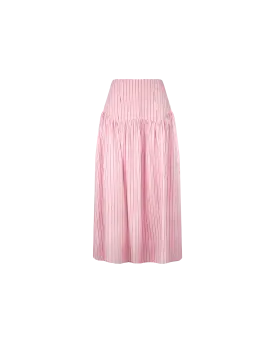 TRULLI SKIRT PINK RED STRIPE