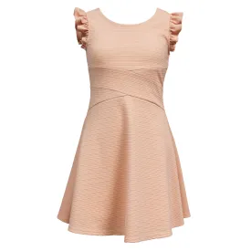 Tween Ruffle Sleeve Skater Dress