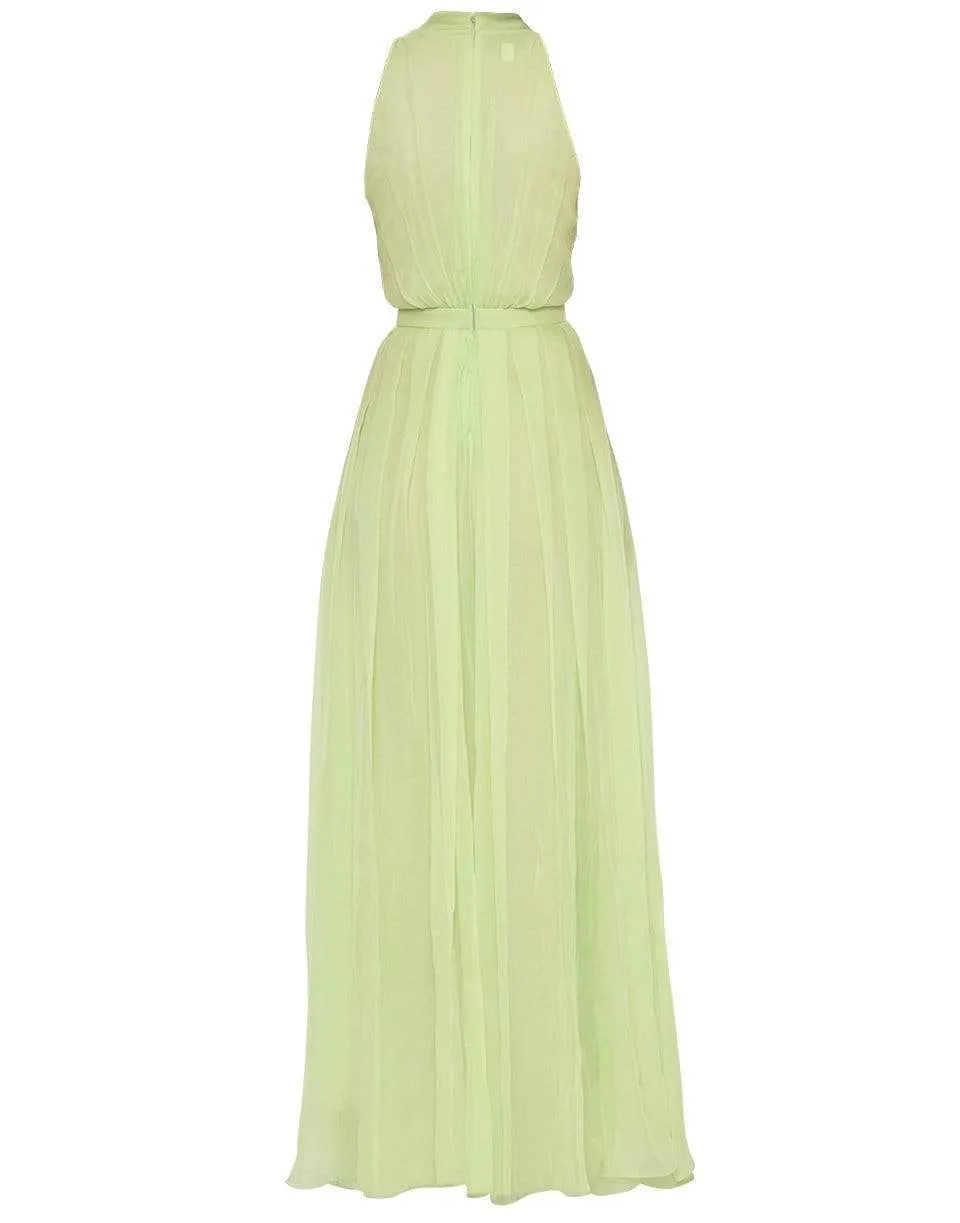 V-Neck Georgette Gown