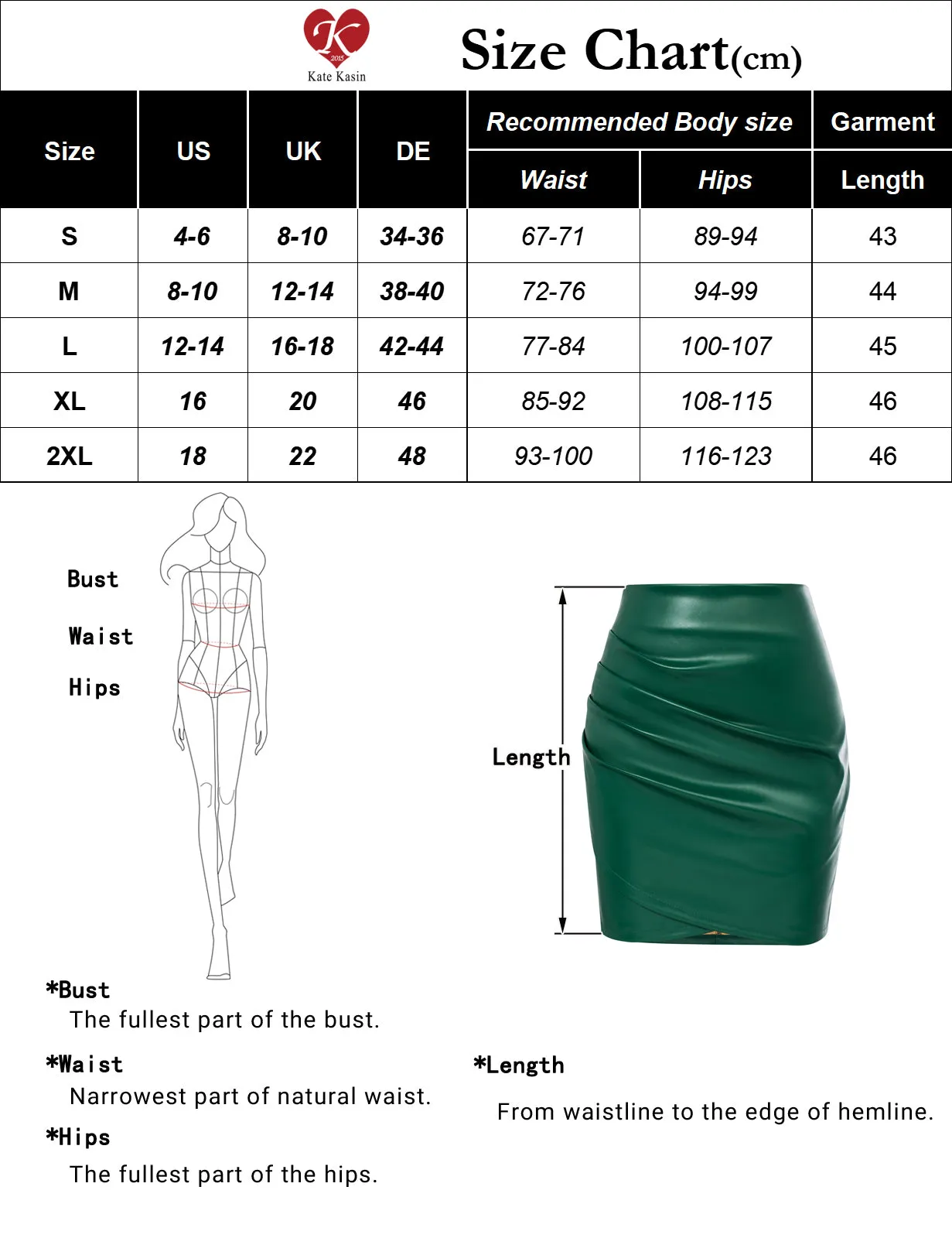 Women's Ruched Skirts Elastic High Waist Wrap Slim Fit Bodycon Pencil Mini Skirt